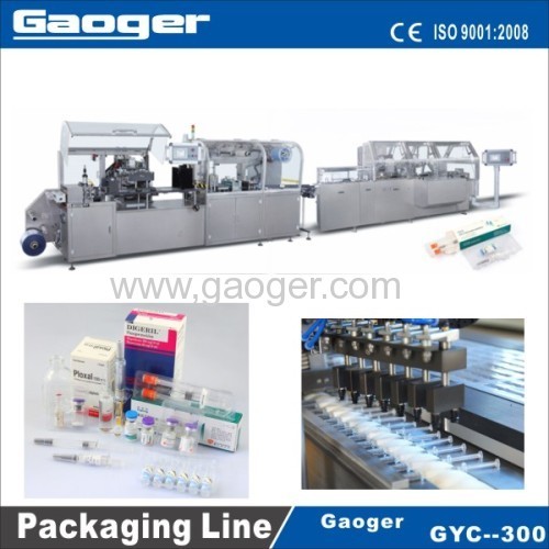 Pre-filled Syringe Blister Packing and Cartoning packaging line