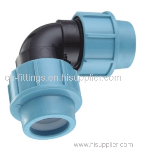 pp 90 degree equal elbow with pn16 fittings