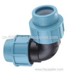 pp 90 degree equal elbow with pn16 fittings