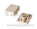 Ivory and White RJ45 Keystone Jack / Networking Keystone Jacks -40 ~ 85c