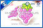 Hot Transfer Printing Purple Grape Fruit Shaped Kids Erasers For Chilldren