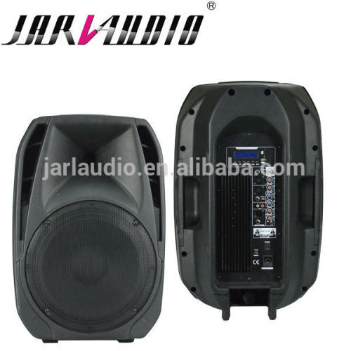 15inch PA plastic active speaker with mp3 player