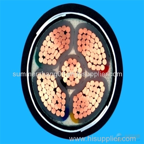 4 cores Low Smoke HalogenFree Copper core XLPE Insulated electric cable