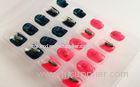 3D Kids Pre Glued Fake Nails , Square Artificial Nail Art for women