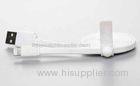 8 Pin IPhone 5C USB Charger Cable White , High Speed 2.0 USB Charging Cable