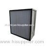 Metal Frame Glassfiber Media H14 Hepa Box Air Filters High Efficient With 800m/h Airflow