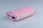 Lovely 5600mah Mobile Devices Power Bank A Grade Lithium Battery Power Bank Charger Pink