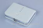 White 11200mah Cell Phone Backup Power Usb Battery Power Bank With 4 In 1 Cable