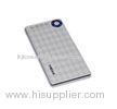 Emergency Dual USB Power Bank ultra thin gray ABS mobile power charger