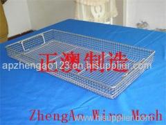 stainless steel medical cleaning basket