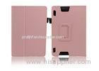 Pink Amazon Kindle Fire HDX Case 7 inch Leather Tablet Cases With Stand