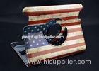 Shock Proof Amazon Kindle Fire HDX Case USA Flag Rotating Tablet Protective Case