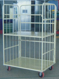 Casters for storage cage cart