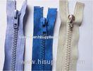 White / blue Plastic Silver Resin Custom Zipper Pulls for clothes 5#
