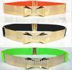 Thin 2cm - 4cm elastic webbing Cloth Belts For Women metal bownot