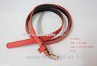1.4cm Fashion Cloth PU Belts For Women with gold and rose gold buckle
