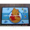 Custom Printed Rubber Flooring Mat With Flocking Fabric 18*30*3mm