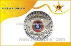 Custom Souvenir Police Metal Badge With 3D Front Side , Domed Surface
