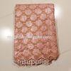 Peach Lace Fabric With Sequins