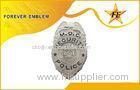 Copper Cloisonne / Hard Enamel Military Police Badges With Safety Pin