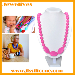 Silicone baby teether baby toys women necklace