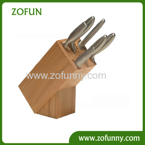 10-slots Bamboo knife block