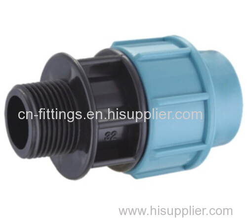pp male thread coupling pipe fittings with pn16