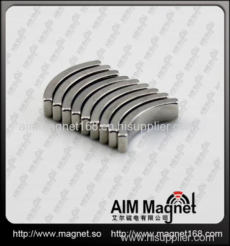 Strong arc shaped ndfeb magnet