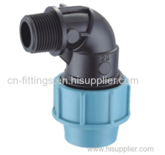 pp male elbow compression fittings with pn16