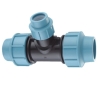 pp reducing tee compression fittings with pn16