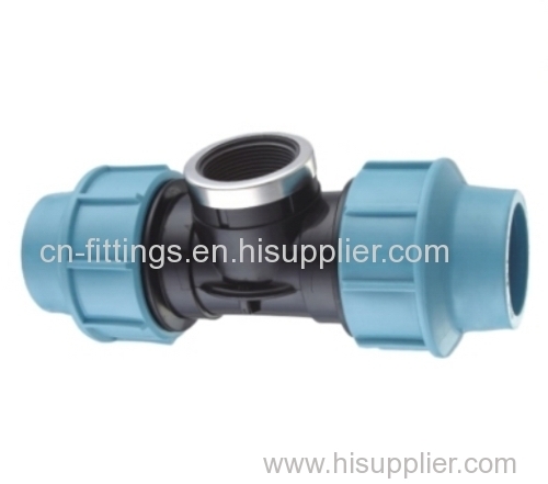 pp female tee compression fittings