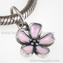 Sterling Silver Pink Cherry Blossom Pendant Wholesale