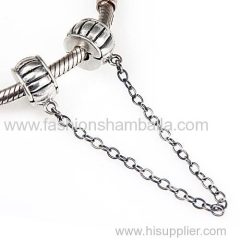 925 Sterling Silver European Style Safety Chain For Bracelets Wholesale in China