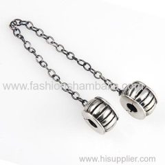 925 Sterling Silver European Style Safety Chain For Bracelets