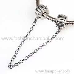 925 Sterling Silver European Style Safety Chain For Bracelets