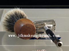 Cheap synthetic hair shaving brush with wood handle