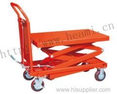 Hydraulic hand platform 350KG scissor lift table