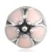 Sterling Silver Cherry Blossom Pink Enamel Clip Beads Made by High Skilled Worker