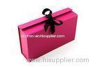 Red Ribbon Matt Lamination Recycled Cardboard Gift Boxes