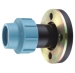 pp flange with steel compression fittings