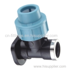 pp elbow wall plate compression pipe fittings