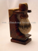 Hand turned shaving brush with stand