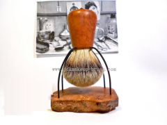 Vintage shaving brush with shaving brush stand