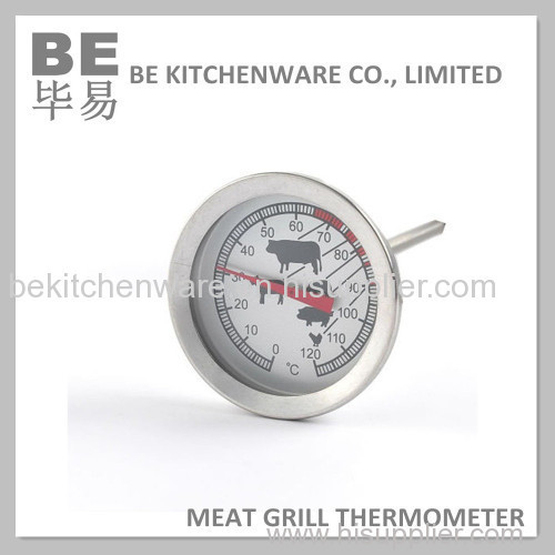 Dial type analog meat thermometer