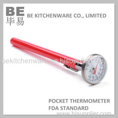 Dial type adjustable bimetal pocket thermometer