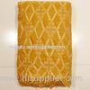 Wedding Dress African Net Lace Fabrics , Gold