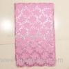 Pink African Net Lace Fabrics , Window Curtain