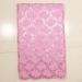 Pink African Net Lace Fabrics , Window Curtain