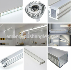 New aluminum LED profile for LED strip light with PC cover/diffuser