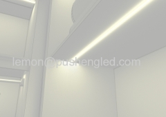 New aluminum LED profile for LED strip light with PC cover/diffuser